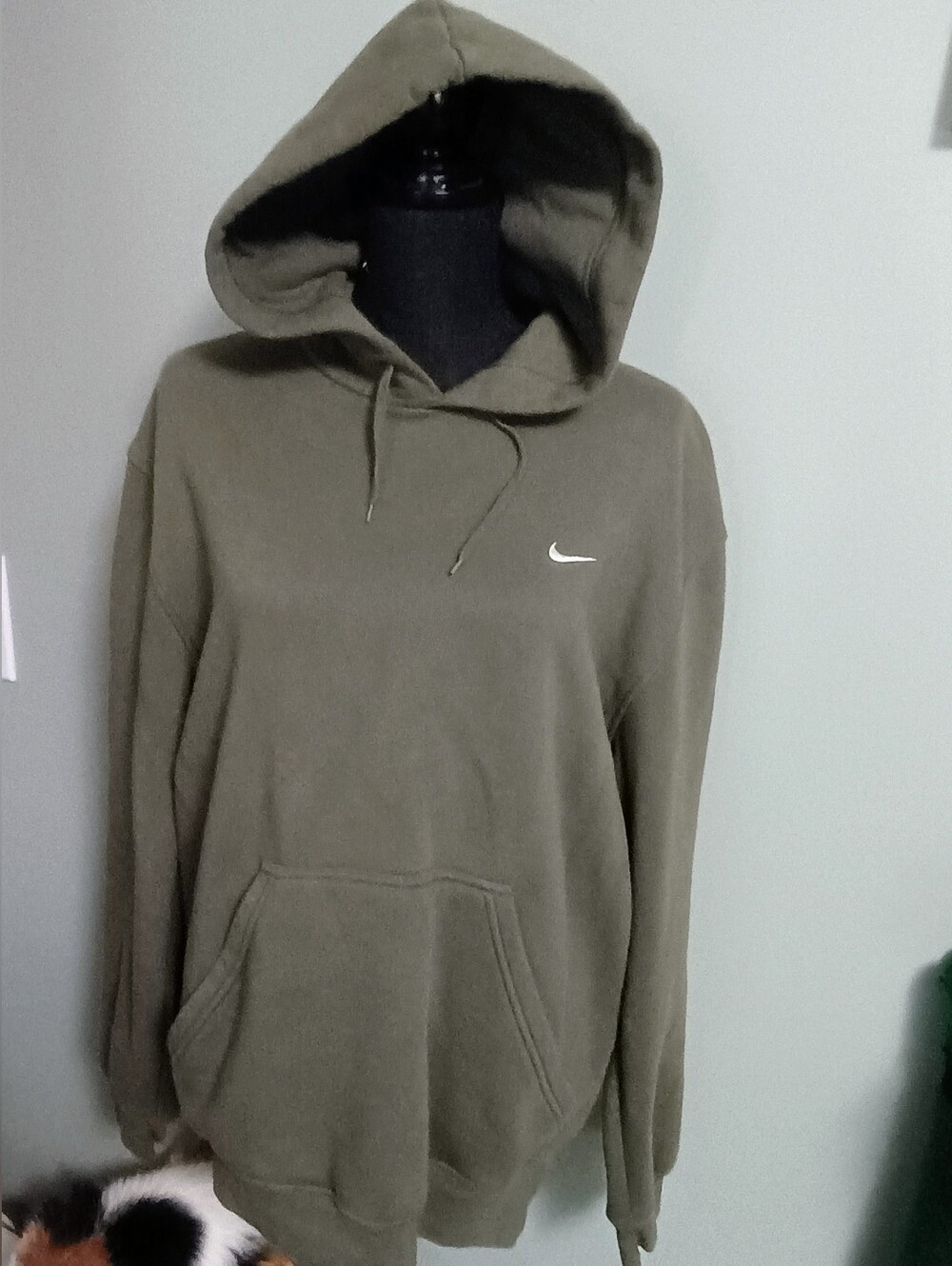 Nike, Olive Green, Hoodie, Large Gently Used